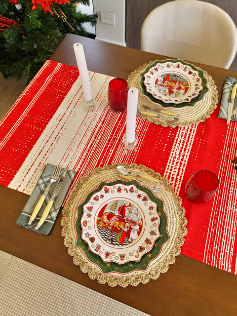 Camino de mesa Xmas Stripes