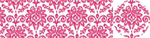 Cesta multiusos Ikat fucsia