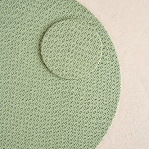 Individual + portavaso cuero sintético Cereté