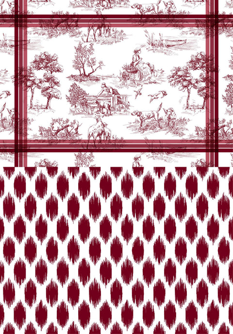 Individual doble faz Toile de Jouy VT
