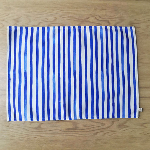 Individual doble faz Damasco azul