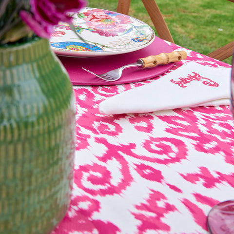 Mantel Ikat fucsia