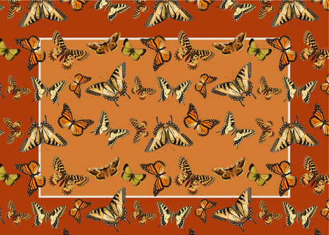 Individual impermeable Mariposa ladrillo
