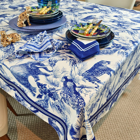 Mantel Fauna azul