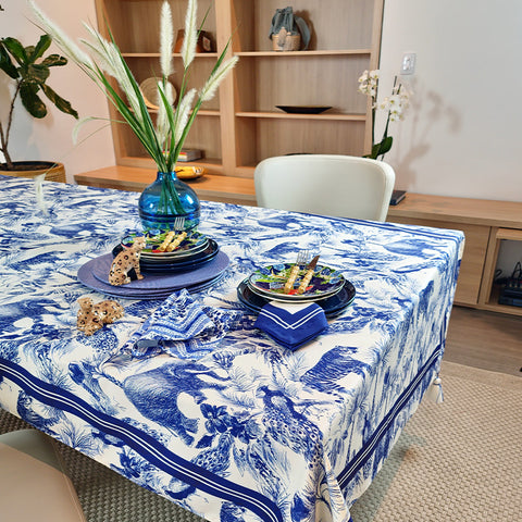 Mantel Fauna azul