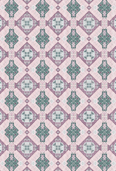 Mantel Boho morado