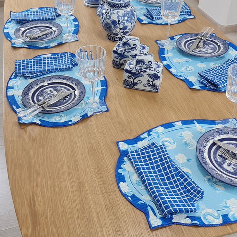 Individual impermeable bordado Porcelana China