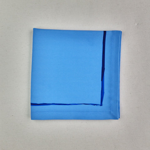Servilleta Azul cenefa liso (und)