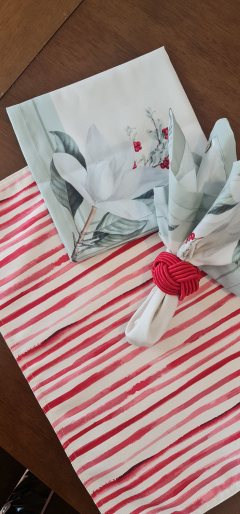 Individual doble faz Christmas Floral