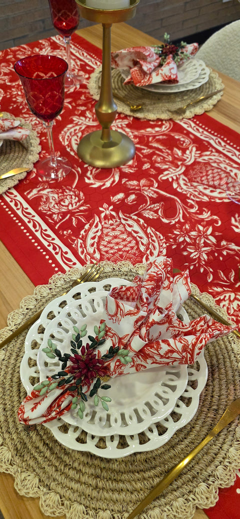 Camino de mesa Carmesí