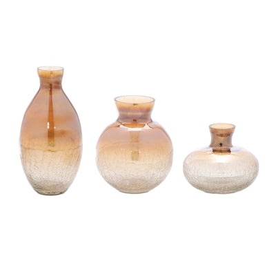 Jarrones ámbar (Set x 3)