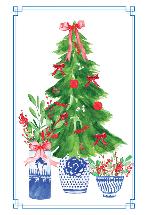 Paño de cocina Xmas Chinoiserie (set x 2)