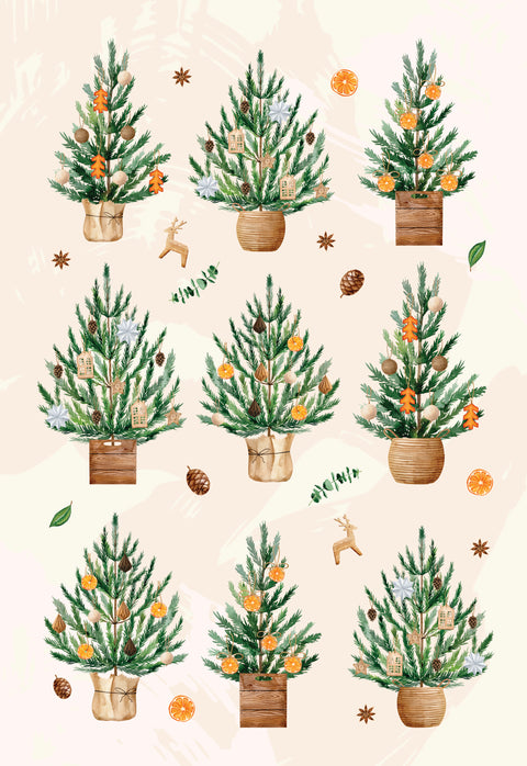 Paño de cocina Wreath (set x 2)