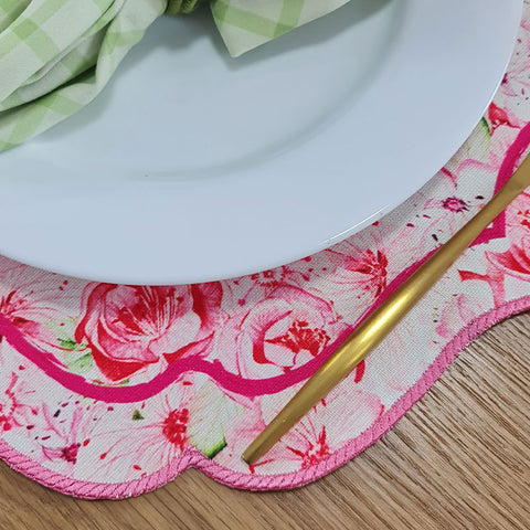 Individual impermeable bordado Blossom