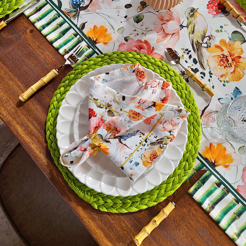 Camino de mesa Pájaro Floral