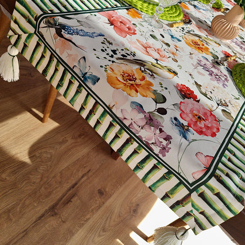 Camino de mesa Pájaro Floral