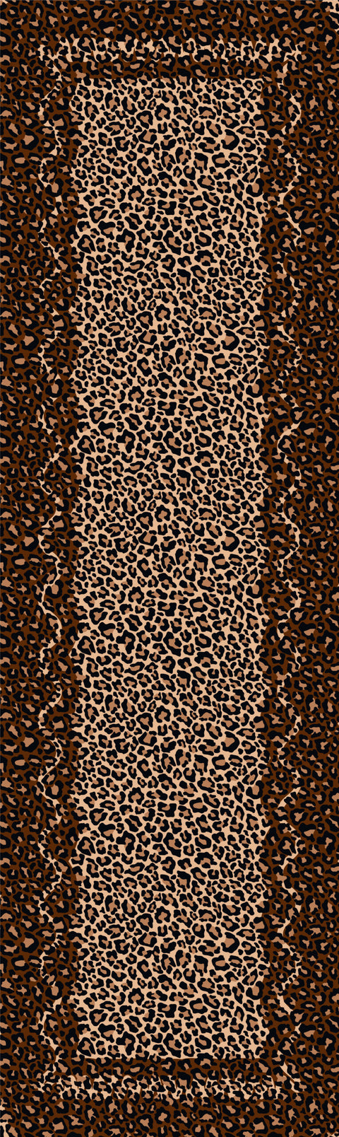 Camino de mesa Leopardo café