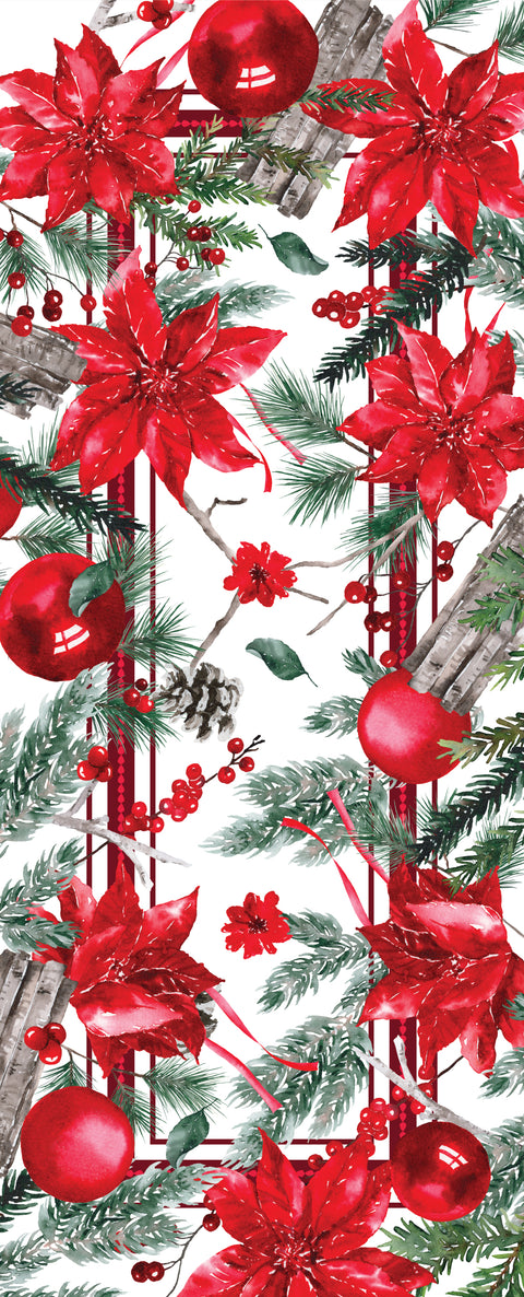 Camino de mesa Red Bloom