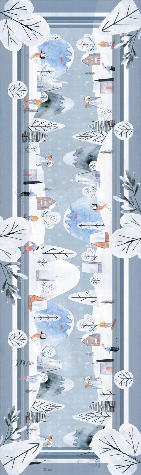 Camino de mesa Snowland