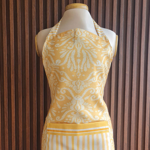 Delantal antifluido Ikat Amarillo