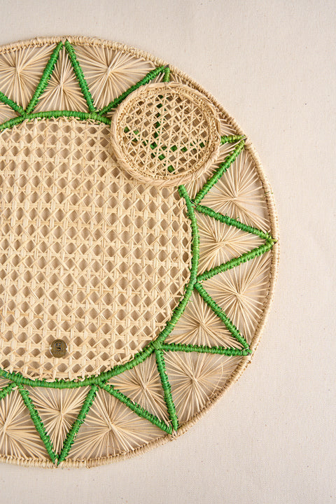 Individual Palma Estrella verde