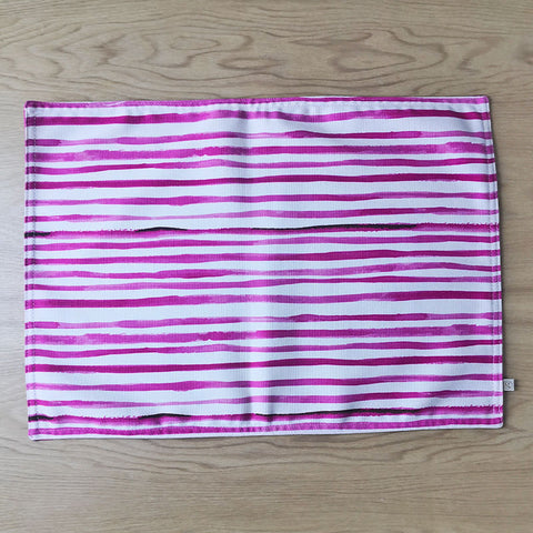 Individual doble faz Ikat fucsia
