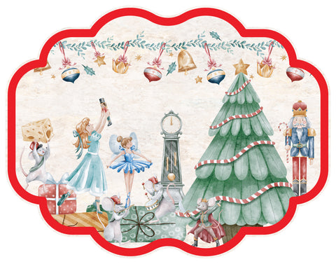 Set Individual + Portavasos Christmas Ballet