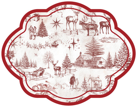 Set Individual + Portavasos Troquelado Nordic Christmas