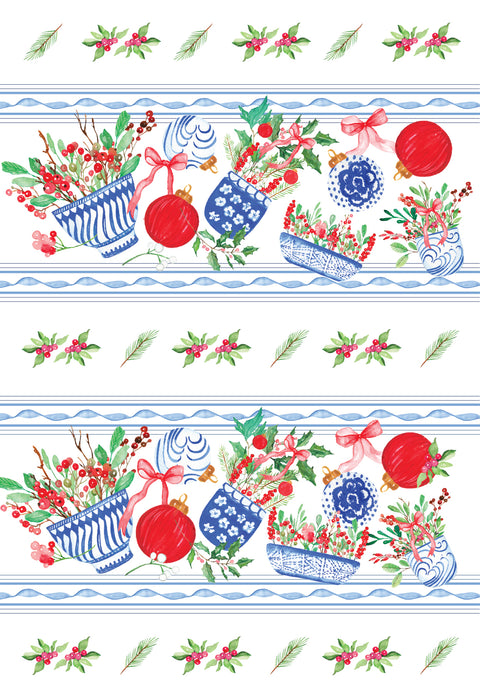 Paño de cocina Xmas Chinoiserie (set x 2)