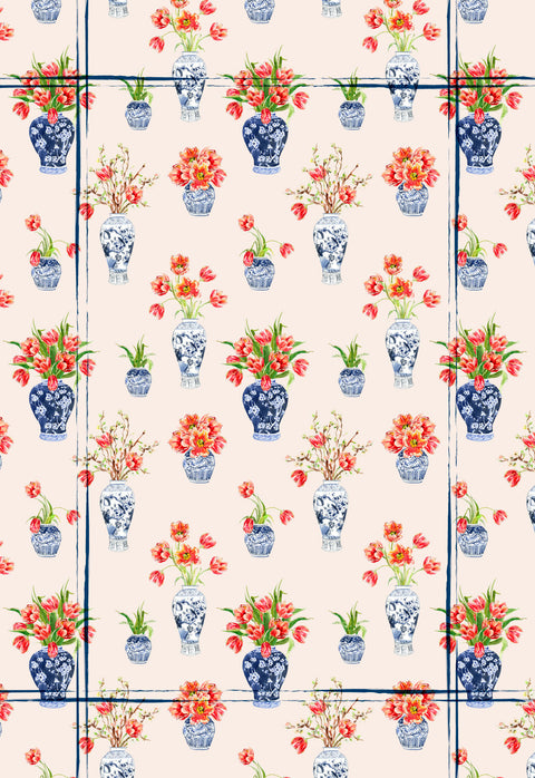 Paño de cocina Jarrones (set x 2)