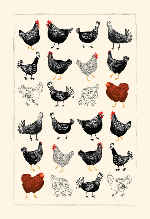 Paño de cocina Hen (set x 2)