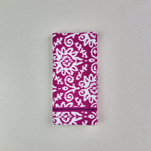Servilleta kat fucsia con blanco (und)