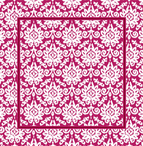 Servilleta kat fucsia con blanco (und)