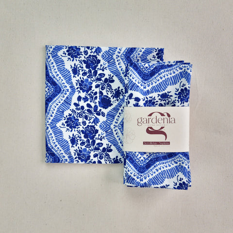 Servilleta India azul (und)