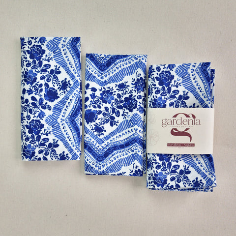 Servilleta India azul (und)