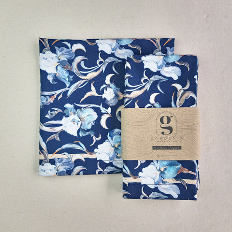 Servilleta Iris azul (und)