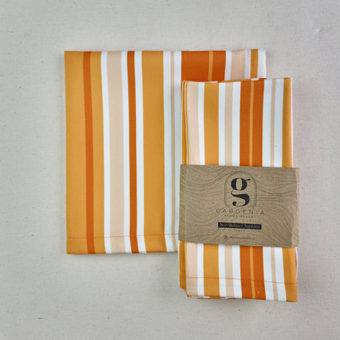 Servilleta Líneas naranja-amarillo (und)