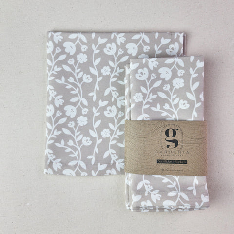 Servilleta Loto rama taupé (und)