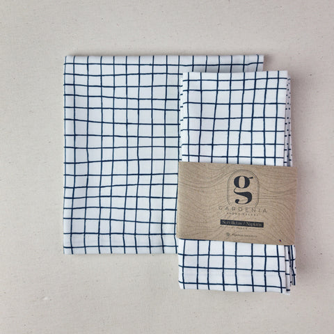 Servilleta Magnolia cuadrícula (und)