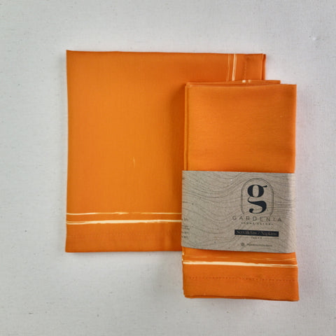 Servilleta Naranja cenefa liso (und)