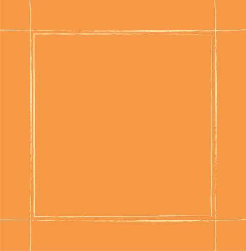 Servilleta Naranja cenefa liso (und)