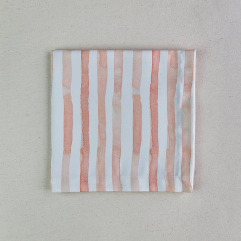 Servilleta Rayas acuarela naranja (und)