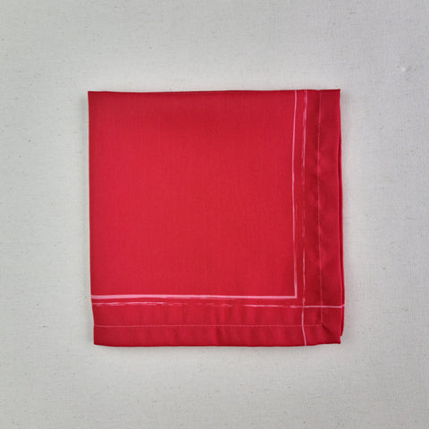 Servilleta Rojo cenefa liso (und)
