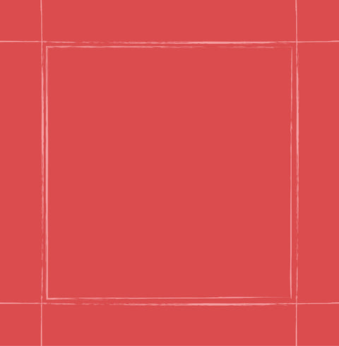 Servilleta Rojo cenefa liso (und)