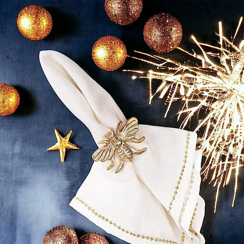 Servilletero Abeja dorada