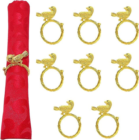 Servilletero Pájaro dorado ojo negro