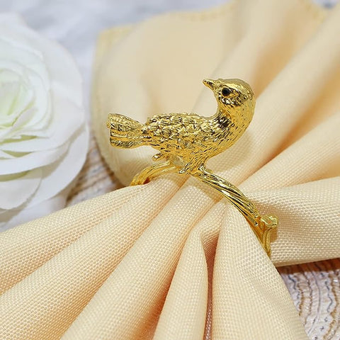 Servilletero Pájaro dorado ojo negro