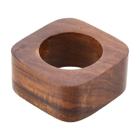 Servilletero Aro madera cuadrado