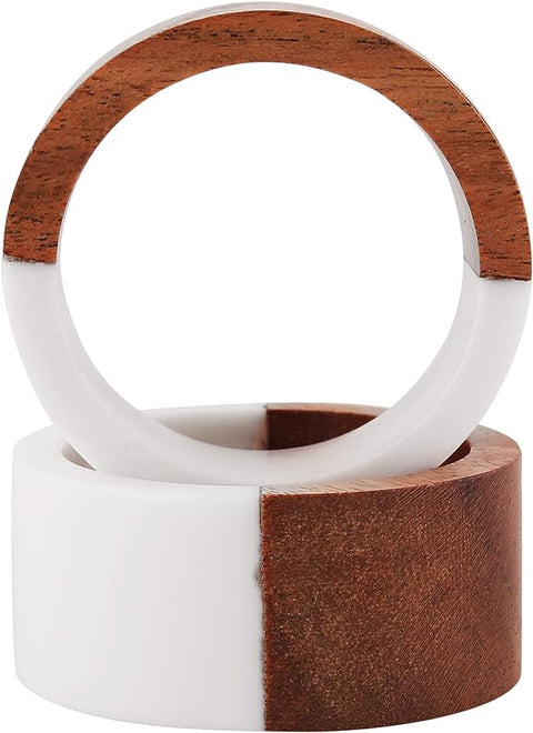 Servilletero Mármol madera mitad