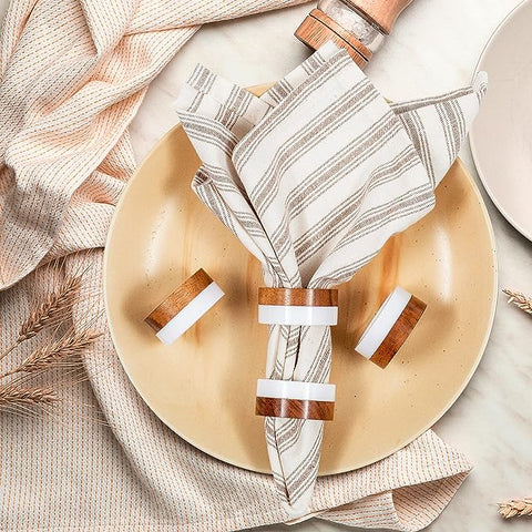 Servilletero Mármol madera dual